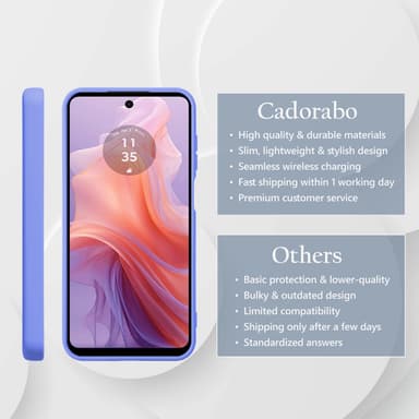 Motorola Moto E14 Skal Fodral Case Cover (lila)