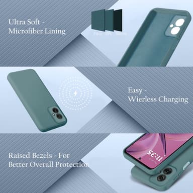 Motorola Moto G55 Skal Fodral Case Cover (grön)
