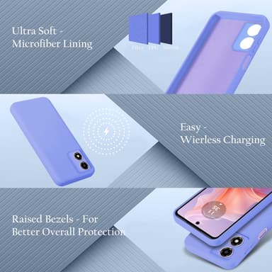 Motorola Moto E14 Skal Fodral Case Cover (lila)