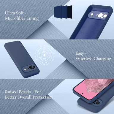 Google Pixel 9 Skal Fodral Case Cover (blå)