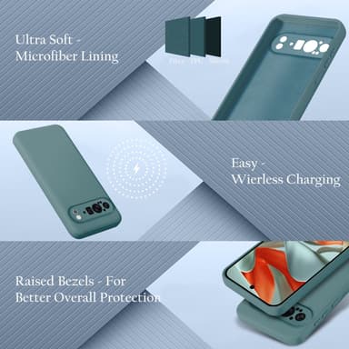 Google Pixel 9 PRO XL Skal Fodral Case Cover (grön)