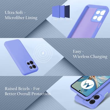Motorola Moto G75 Skal Fodral Case Cover (lila)