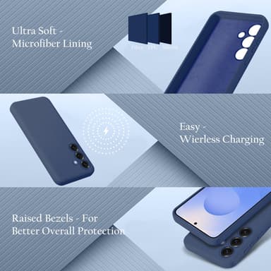 Samsung Galaxy S25 Skal Fodral Case Cover (blå)