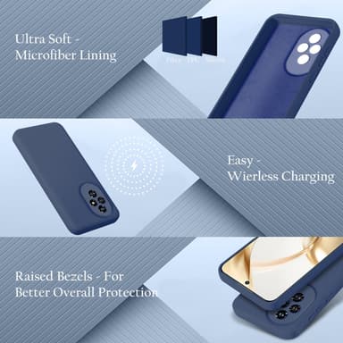 Honor 200 Skal Fodral Case Cover (blå)