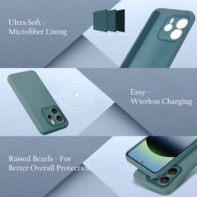 Xiaomi Redmi Note 14 4G Skal Fodral Case Cover (grön)