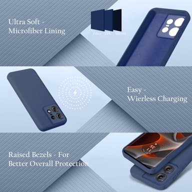 Motorola Moto Edge 50 Pro Skal Fodral Case Cover (blå)
