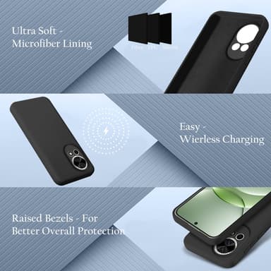 Huawei NOVA 13 Skal Fodral Case Cover (svart)