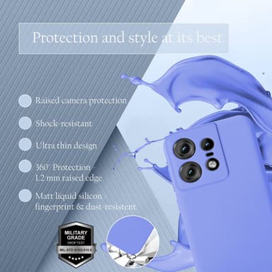 Motorola Moto Edge 50 Pro Skal Fodral Case Cover (lila)