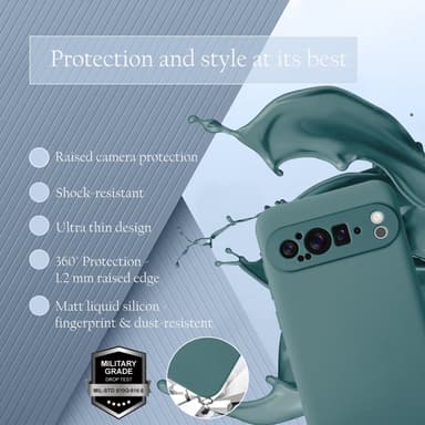 Google Pixel 9 PRO XL Skal Fodral Case Cover (grön)