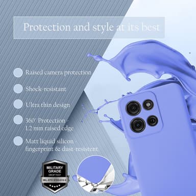 Motorola Moto G75 Skal Fodral Case Cover (lila)