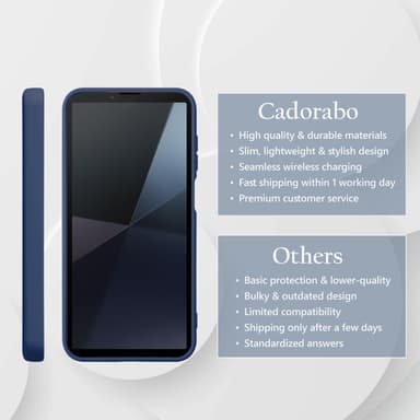 Sony Xperia 10 VI Skal Fodral Case Cover (blå)