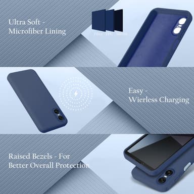 Sony Xperia 10 VI Skal Fodral Case Cover (blå)