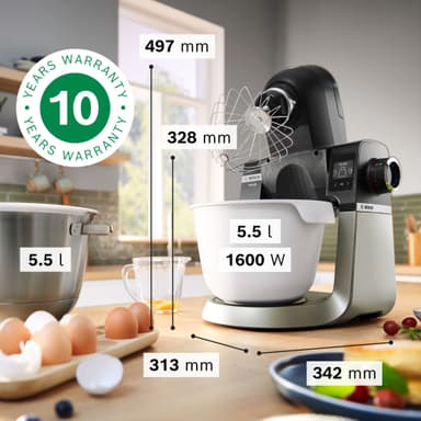 Bosch Series 6 köksmaskin MUMS6ZS18 (svart)