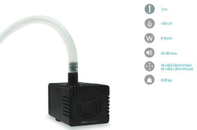 Air&Me avfuktare kondensvattenpump. Placeras i vattentank.