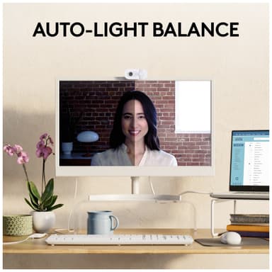 Logitech Brio 100 FullHD webbkamera (Off-White)