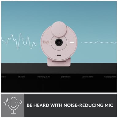 Logitech Brio 300 webbkamera (rosa)