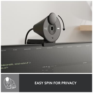 Logitech Brio 300 webbkamera (svart)