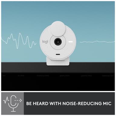 Logitech Brio 300 webbkamera (vit)