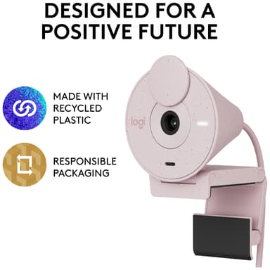Logitech Brio 300 webbkamera (rosa)