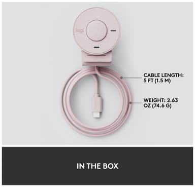 Logitech Brio 300 webbkamera (rosa)