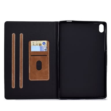 SKALO iPad 11"" (2025) PU-Läder Fodral - Brun
