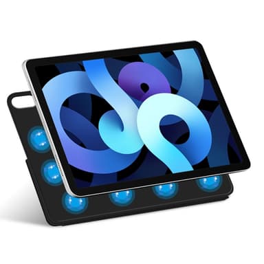 SKALO iPad Air 11 (2025) Magnetic Fold Fodral med Magnetisk Baksida - Svart