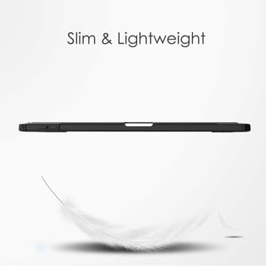 SKALO iPad Air 11 (2025) Trifold Fodral med Transparent Baksida - Svart