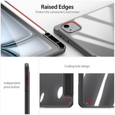 DUX DUCIS iPad Air 13 (2025) TOBY Series Trifold Fodral - Svart