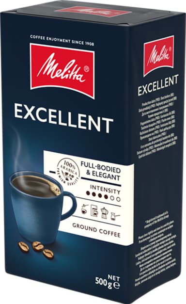 Melitta Excellent malet kaffe 485 (500 g)