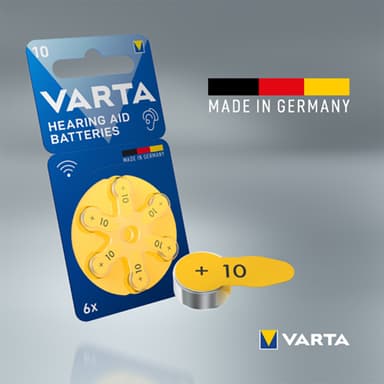 Varta 10 batterier för hörapparat 7042214 (6-pack)