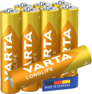 Varta Longlife AAA batteri (8st)