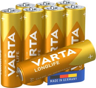 Varta Longlife AA-batteri (8 st)