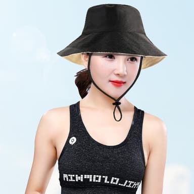Hatt Solhatt Mesh Keps med bred brätte - Lila