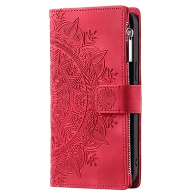 För iPhone 16e plånboksfodral Fodral Skal Mandala blommönster