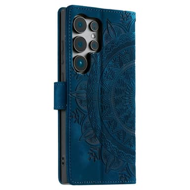 För Samsung Galaxy S25 Ultra plånboksfodral Fodral Skal Mandala blommönster