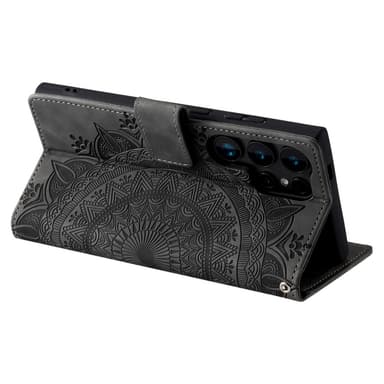 För Samsung Galaxy S25 Ultra plånboksfodral Fodral Skal Mandala blommönster