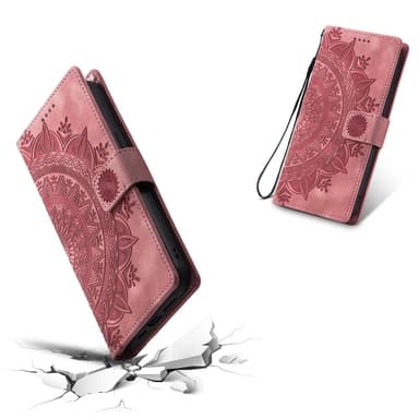 För Samsung Galaxy S25 Ultra plånboksfodral Fodral Skal Mandala blommönster