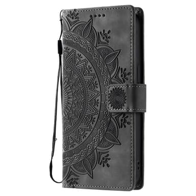För Samsung Galaxy S25 Ultra plånboksfodral Fodral Skal Mandala blommönster