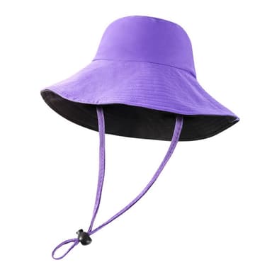 Hatt Solhatt Mesh Keps med bred brätte - Lila