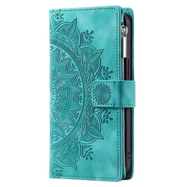 För iPhone 16e plånboksfodral Fodral Skal Mandala blommönster