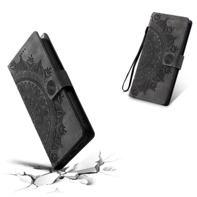 För Samsung Galaxy S25 Ultra plånboksfodral Fodral Skal Mandala blommönster