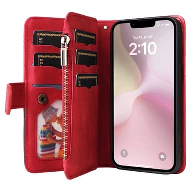 KS Plånboksfodral till iPhone 16e - Röd