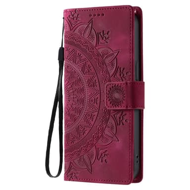För Samsung Galaxy S25 Ultra plånboksfodral Fodral Skal Mandala blommönster