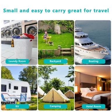 Punch-free clothesline Camping Torkning elastisk klädstreck