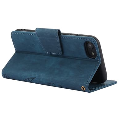 För iPhone 16e Fodral Fjäril Blomma Reptåligt Telefonfodral