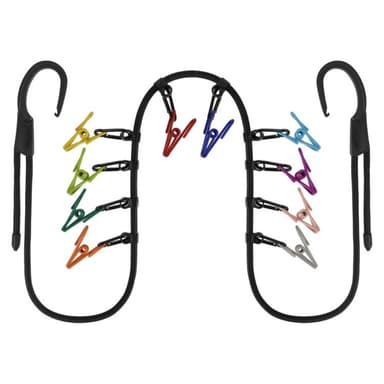 Punch-free clothesline Camping Torkning elastisk klädstreck