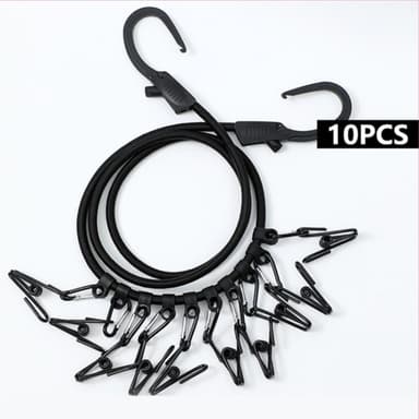 Punch-free clothesline Camping Torkning elastisk klädstreck