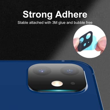 HAT PRINCE iPhone 12 mini heltäckande härdat glas kamera lins