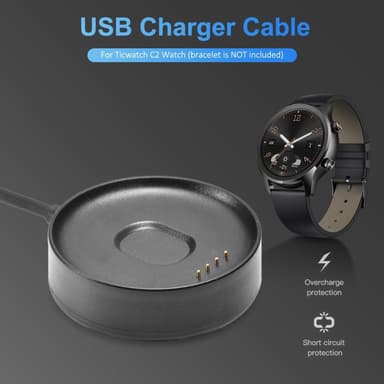 Ticwatch C2 USB Laddningskabel / docka 1m
