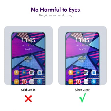 ENKAY För Motorola Moto G55 Anti-Spion Skärmskydd Full täckning